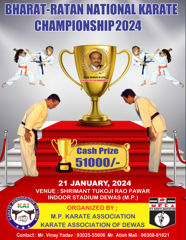 BharatRatan National Karate Championship 2024 MP Karate Association